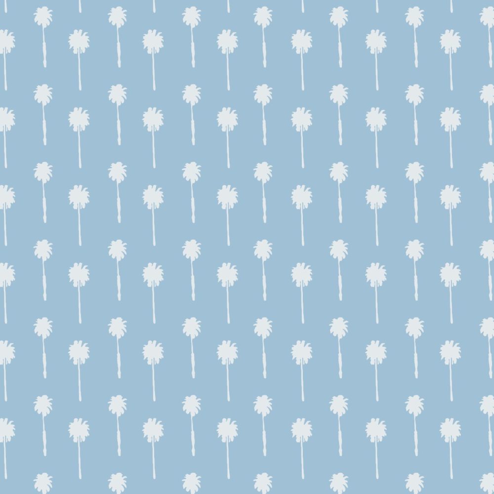 California Palm Trees wallpaper in blue